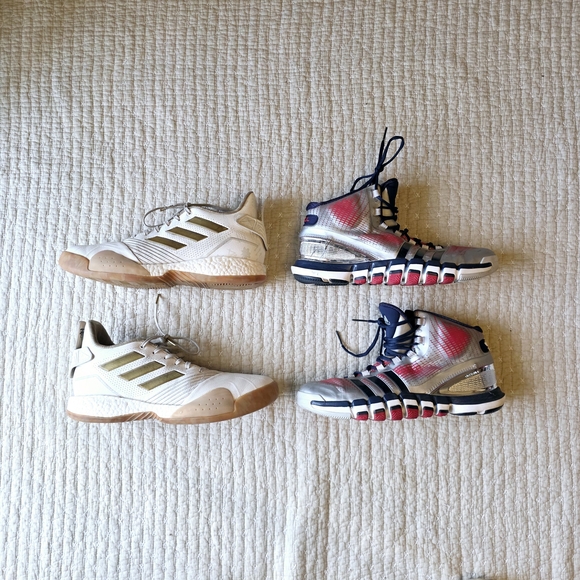 Adidas T Mac Millenium + Adidas Adipure Crazyquick John Wall PE -sz 11.5 Lot